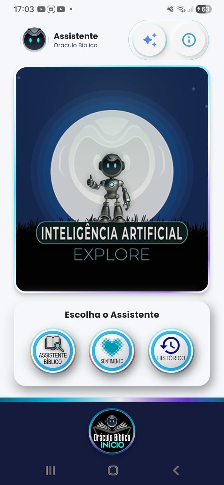 Tela do Assistente Bíblico